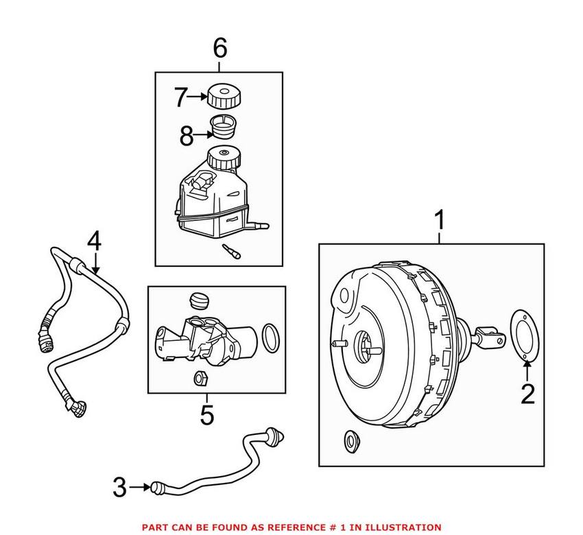 Mercedes Power Brake Booster 2044303930